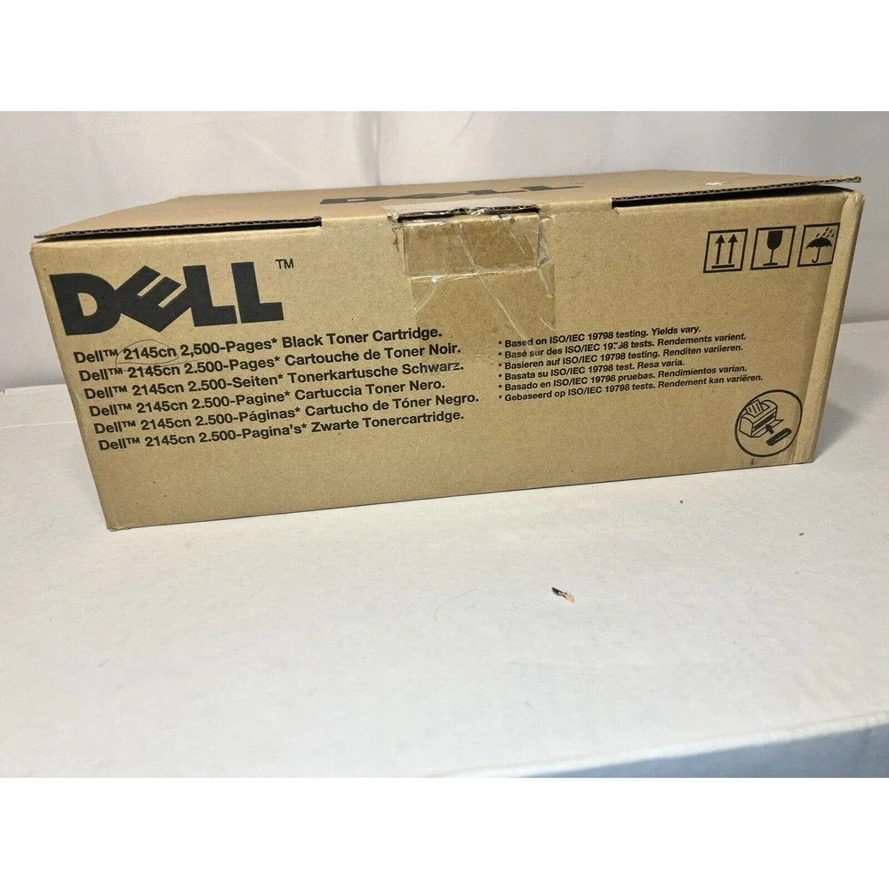 NEW Open Box Dell 2145cn Series 0T272J Black Toner Cartridge 2,500 YIELD SEALED
